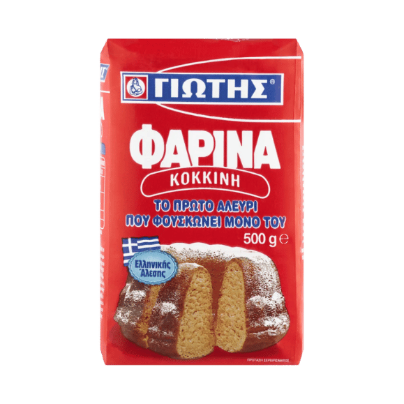 Farina Rot Fertigmehl (500g) Jotis von Jotis bei Araxxon  - Hochwertiges griechisches Produkt.   Farina Rot Fertigmehl (500g) Jotis από Jotis στο Araxxon  - Αυθεντικό ελληνικό προϊόν.